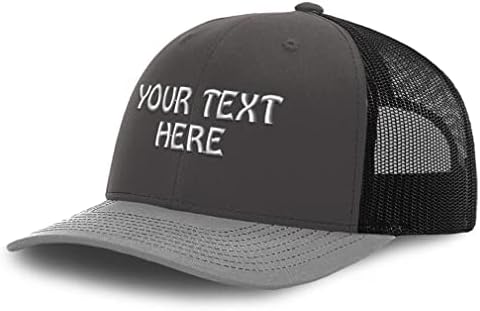 Mesh Hat Hat Hat Baseball Cap personalizado Texto personalizado Chapéus de pai para homens e mulheres