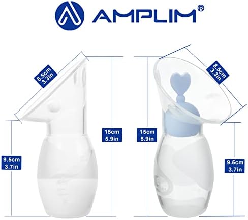 AMPLIM GEN-2 SILICONE MATEM MATEM LEATE | Bomba manual de viagem de grau alimentar de 1 pacote com 2 paradas de economia de leite que