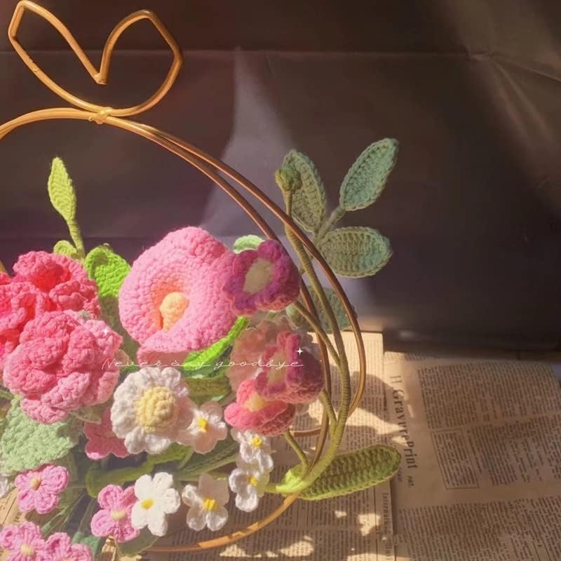 Yasez Metal Flower Basket Buquê de Bouquet Dado Dado de Flores de Flores do Professor para enviar Professores Creative Gifts