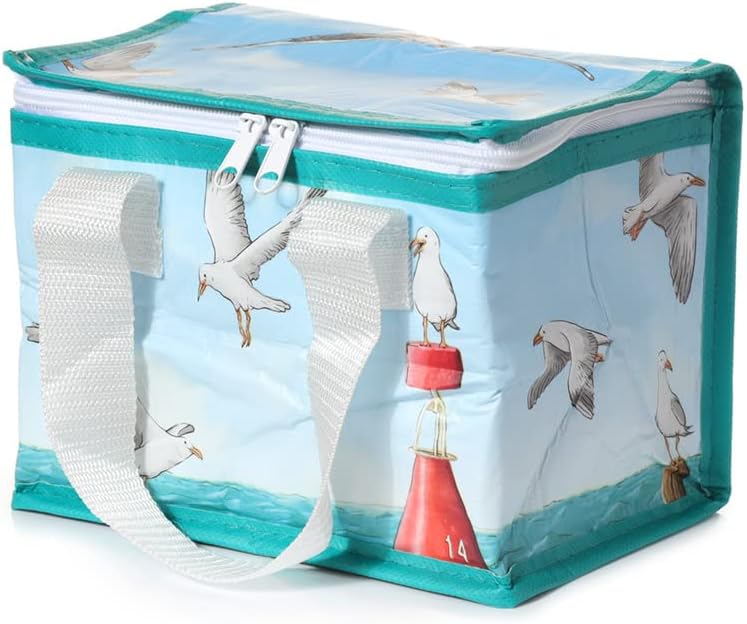 Puckator Lunch Sagmol com design de bóia gaivota feita de garrafas plásticas recicladas - lancheira isolada para
