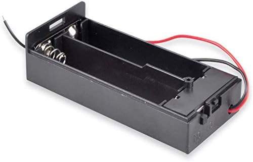 3PCS Caixa de armazenamento da bateria 2 slots x 3,7V para o recipiente da caixa de suporte de baterias com liga/desliga e desativação