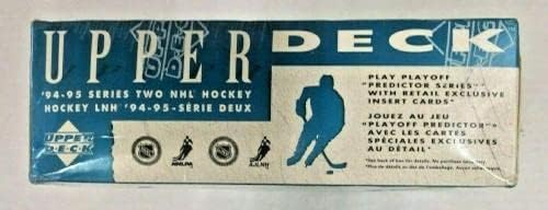 1994-95 U. D. - Hockey Ser.2- Versão bilíngue rara - Caixa de hobby selada de fábrica - pacotes de cera de hóquei