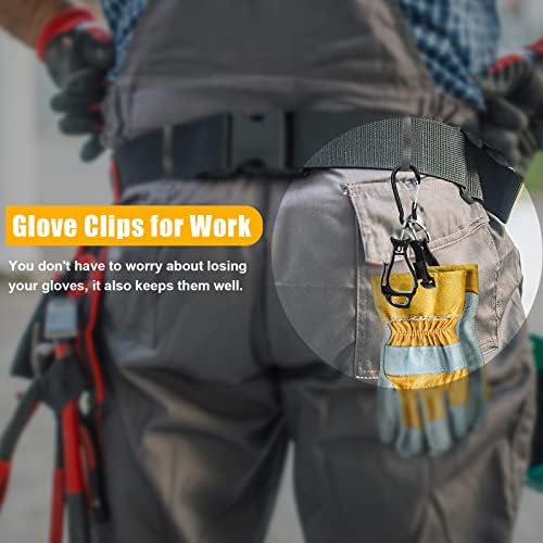 O Air Blow 6 embalam clipes de luvas para o trabalho, os clipes de luvas em forma de peixe duplos podem ser dobrados na cintura das