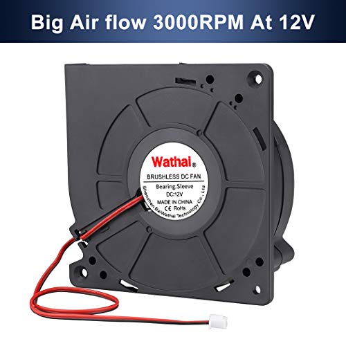 Ventilador de soprador de resfriamento sem pincel wathai 120 mm x 32mm 12V High Fluxo de ar DC Centrifugal Ventilador