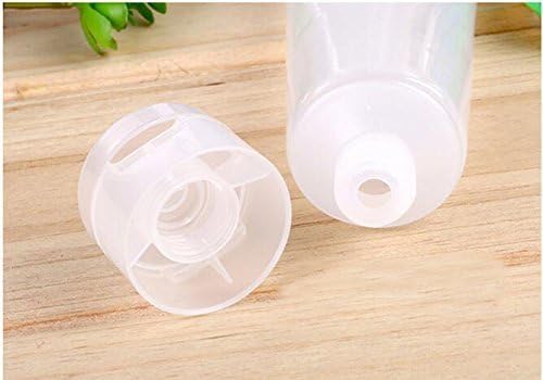 20pcs vazios reabastecíveis translúcidos viagens plásticas de plástico fosméticas compõem tubos macios garrafa de contêiner