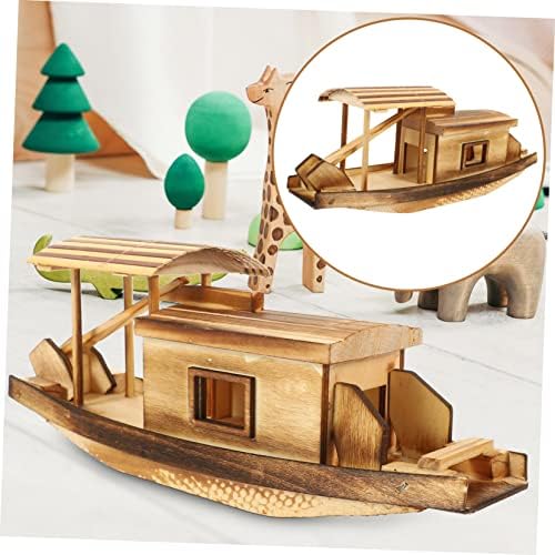 CANIGHT 2PCS Modelo de barco adultos brinquedos ornamentos para crianças decoração amadeia