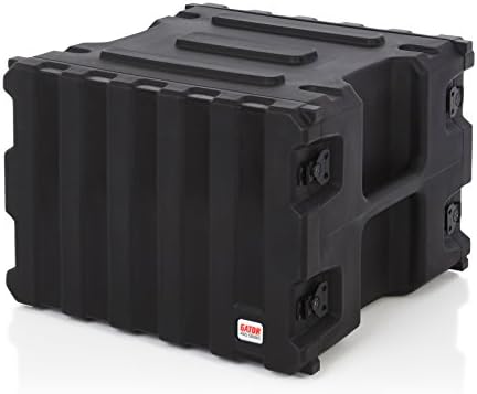 Casos de Gator Pro Série Pro Rotacionalmente moldada 8U Rack Case com padrão de 19 de profundidade; fabricado nos EUA