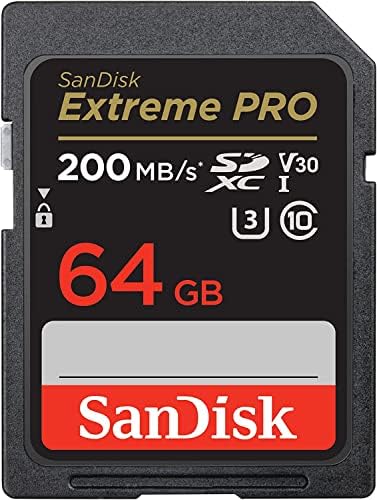 O cartão de memória Sandisk 64 GB Extreme Pro funciona com a Sony Alpha A9, A6000, A5100, A6300, A6500, DSCH300, A5000, A7, A7R II Digital
