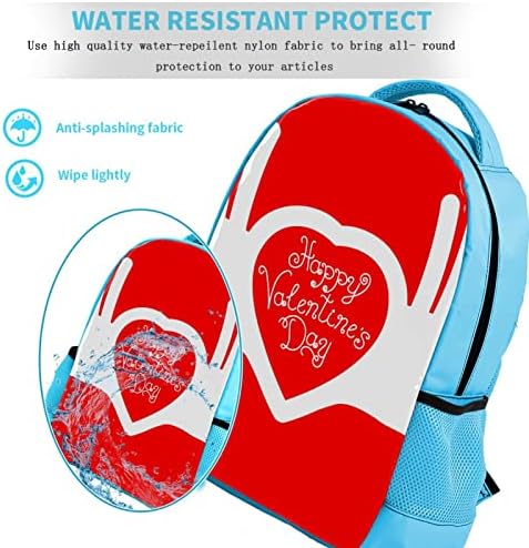 Mochila laptop VBFOFBV, mochila elegante de mochila de mochila casual bolsa de ombro para homens, Happy Valentines Day Red