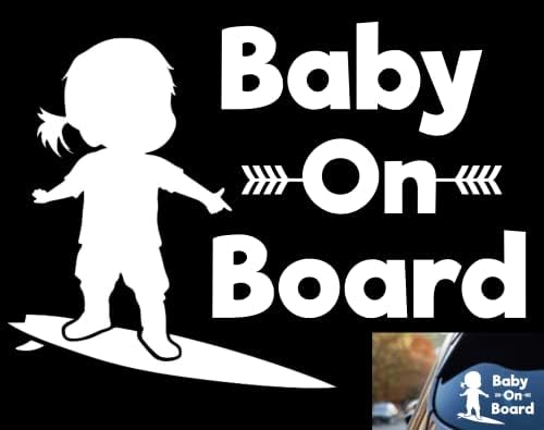 2Packs-Baby a bordo do adesivo Snow Board Decal