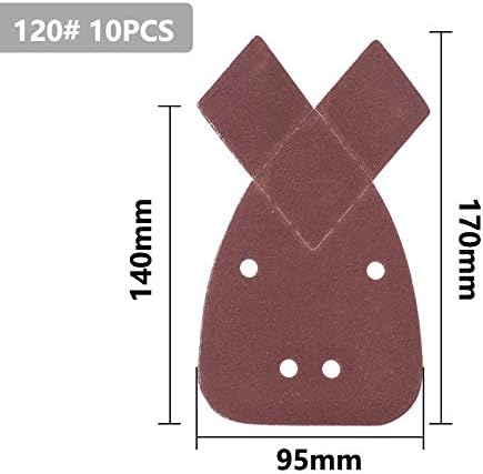 Rakute Landing Paper 10pcs/Conjunto 40/80/120/240 Lixa de grão de aranha de coelho em forma de orelha em forma de lixar