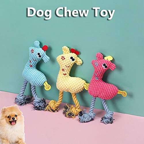 Mntt Plush Chew Toy, algodão som para dentes de estimação de animais de estimação resistentes a mordidos