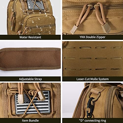 Backpack tático Bompack-1000D Mochila militar à prova d'água/Bolsa de corte a laser/CCW Bolsa de sling bolsa tática Bolsa