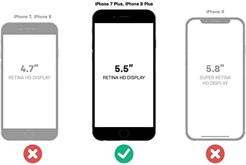 Case da série de simetria do OtterBox para iPhone 8 Plus & iPhone 7 Plus - embalagem não -retail - Doodle de mão, borracha
