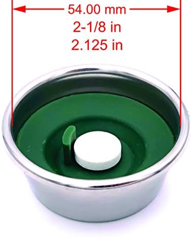 Backflush Disc-Inserção cega para a máquina de café expresso-silicone de nível alimentar-3 variações de tamanho-compatíveis com comprimidos de limpeza e pó-ampla compatibilidade-