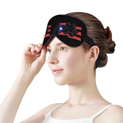 American Colorado State Flag Máscara do sono Máscara de máscara de máscara leve com cinta ajustável para homens Mulheres