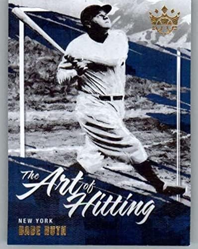 2022 Panini Diamond Kings A arte de bater nº 8 Babe Ruth New York Yankees Baseball Trading Card