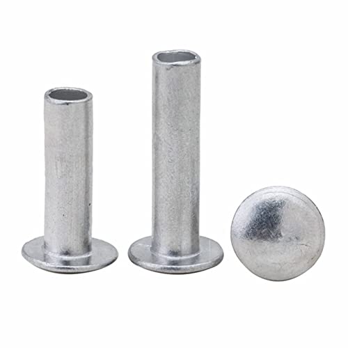 2000 pcs alumínio de alumínio redondo hastes semi-seguinte, para uma conexão de artesanato ou metal diy etc.m2x10mm