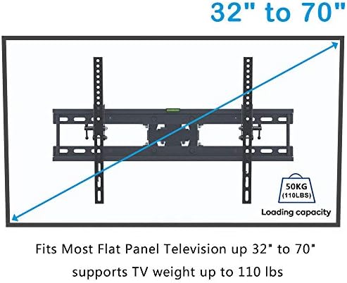 Unidade de parede de parede de aço inoxidável para a maioria das TVs curvas planas de 32 a 70 polegadas, parede