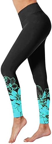 Miashui correndo leggings para mulheres mulheres impressas calça -calça leggings de alta cintura de alta cintura executando cuecas femininas esportivas