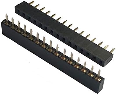 E-SIMPO 50pcs 2,54mm de linha única DIP reta Versão curta altura de plástico 5mm 1x5p 1x10p 1x15p conector de pcb pino