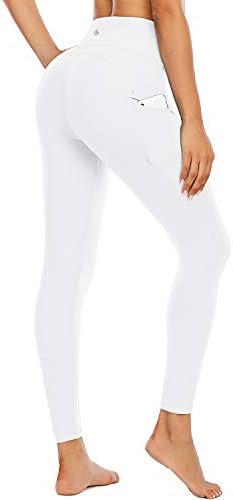 Leggings FaFair para mulheres Trimónica Treino de controle de leggings com esportes de cintura alta de bolso apertado