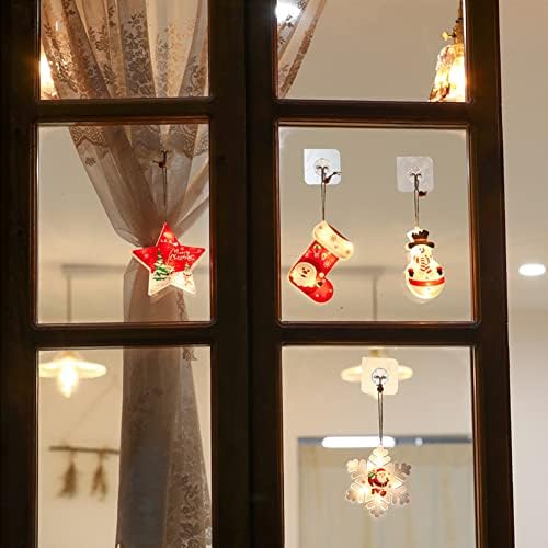 6 Pacote Luzes LEDs de árvore de Natal pingentes decorações ornamentos pendurados meias de natal