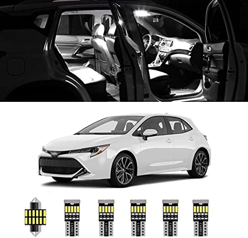 7pcs corolla interior kit de luzes LEDs super brilhante mapa LED lâmpadas de cúpula para 2013 2014 2015 2017 2018 2019 2020 2021 Toyota Corolla All Models