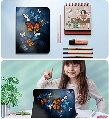 Kuaelen Case 10ª geração Capa iPad 10,9 polegadas 2022 para garotas infantis, magro e leve, processo de impressão, suporte de suporte,