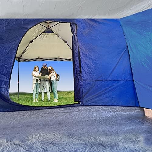 Barraca lateral do kampkeeper, barraca de acampamento por 10 'x 10' Pop up Canopy, fácil configuração do mirante, compatível com tendas apenas de 10 'de largura, apenas barraca lateral