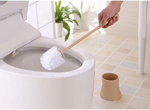 Escova de escova de vaso sanitário guojm, pincel de banheiro e suporte de banheiro doméstico, escova de vaso sanitário macio, belo e durável maçaneta longa de limpeza escova de vaso sanitário