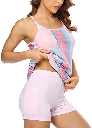 Vestido de tênis feminino de Koralhy com shorts separados de golfe de golfe de roupas esportivas esportivas atléticas