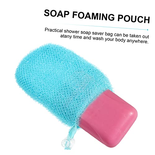 Saco de sabonete de saco de sabão 1pc Factro de esponja de banheira para malha de malha corporal Sacos de sabão Soof Sabro bolsa