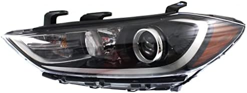 KARPARTS360 PARA HYUNDAI ELANTRA FARÇO 2017 2018 Lado do motorista Halogênio w/Luz de estacionamento CAPA PARA HY2502206