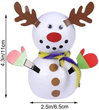 Acessórios para acessórios de jogo de jogo Kesyoo Acessórios de espuma de natal boneco de neve DIY boneco de neve de natal, fabricação