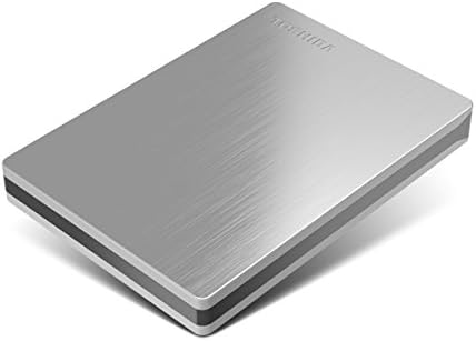 Toshiba Canvio Slim II 1 TB DISTURO RUCO EXTERNO PORTÁVEL, Silver