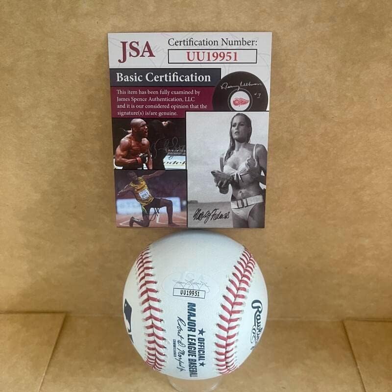 Bill Denehy Mets 67 assinado autografado M.L. Baseball JSA UU19951