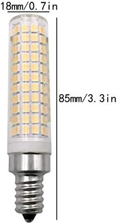Iluminação LXCOM 15W E12 LED BULBO DE MILHO DIMMÁVEL 2 PACK- 2835 SMD 136 LEDS CANDELABRA LUDER LED LED 120 WATT Equivalente