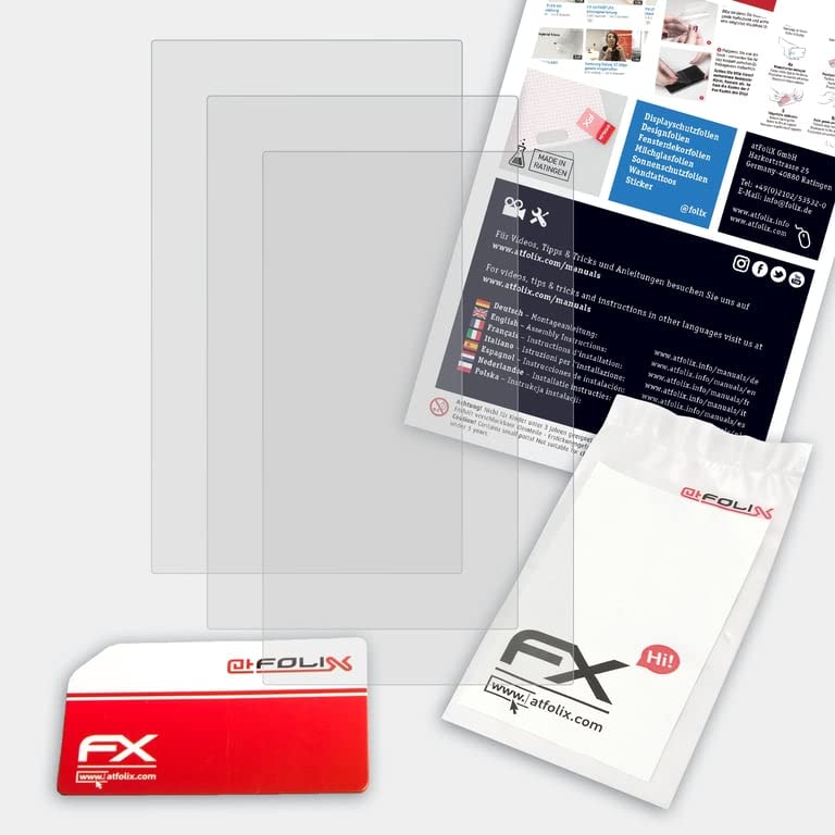 Protetor de tela AtFolix compatível com o filme de proteção de tela GPD Win 4, filme de protetor FX anti-reflexivo e absorvente