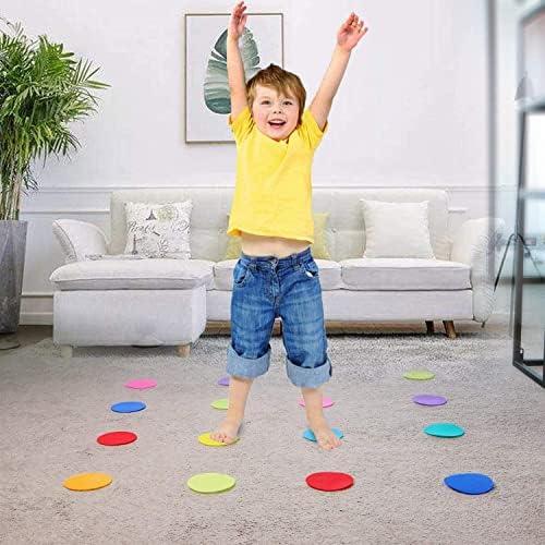 36 PCs Nylon Carpet Floor Markers, gancho colorido e pontos de marcador de loop para crianças crianças ensinando jogos