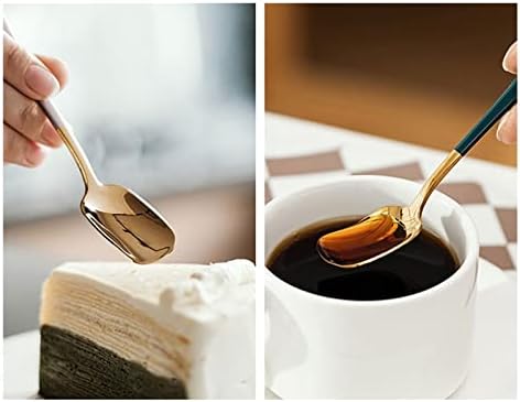 Sopa de China colheres de café colher de café requintada 304 Aço inoxidável sobremesa colher doméstica Coloque uma