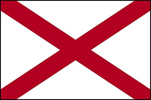 Alabama State Flag Stick Stick Decal de adesivo Janela de caminhão Alt