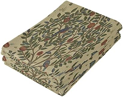 Alaza William Morris imprime toalhas de mão Toalhas decorativas absorventes suaves Face Toardas Conjunto de 2 para o banheiro