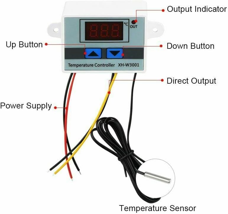 110 220V Incubadora Digital Termostat Termostat Switch Soil Tester