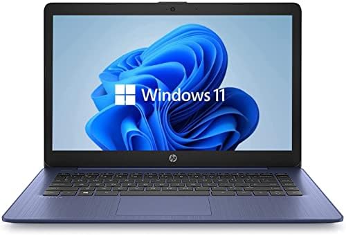 HP Laptop HP 14 HD, Windows 11, Processador Intel Celeron Dual-Core até 2,60 GHz, 4 GB de RAM, 64 GB SSD, Webcam, Dale Pink