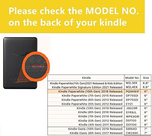 Caso Kindle para 6? Kindle Paperwhite 2012-2017-Protetor com sono automático/pintura a óleo-rosa-de-rosa