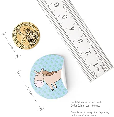 Easykart adoráveis ​​adesivos de animais redondos. 1,5 polegada 500 contagem adesivos de recompensa de animais fofos para crianças