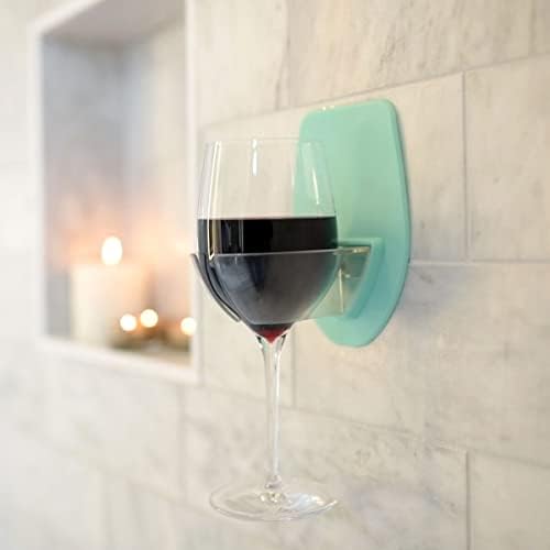 Suporte de vidro de vinho de 30 watts para banheira e chuveiro, dê o presente de um relaxamento de banheira de spa em casa
