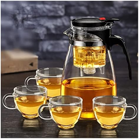 Daperci Glass Tule de chá de chá de chá de chá de chá de vidro de vidro doméstico Tea