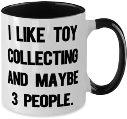 Eu gosto de coleta de brinquedos e talvez 3 pessoas. Coleta de brinquedos de dois tons caneca de 11 onças, coleta de